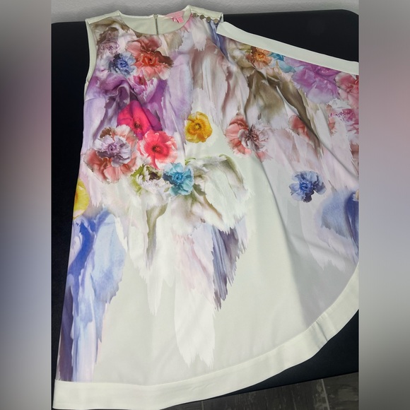 Ted Baker London Dahnni Sugar Sweet Floral Tunic Dress Size 1 (US 4) - Picture 3 of 9